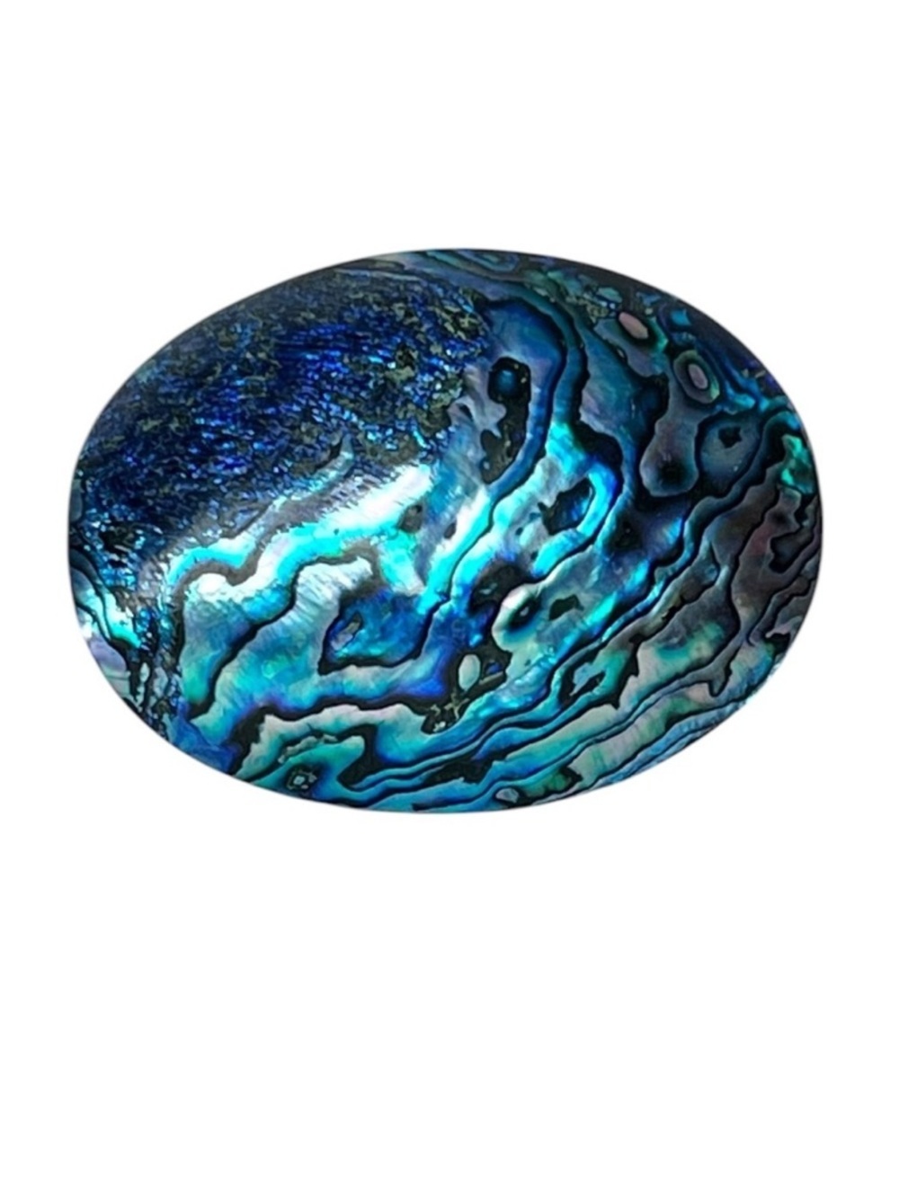 Handmade Faux Abalone Shell Fluid Art Belt Buckle Unique Statement Western